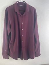 van heusen dress shirt xl slim fit stretch 17-171/2
