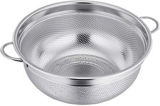 Stainless Steel Colander, Micro-Perforated Metal Colander with Handle, 20cm...