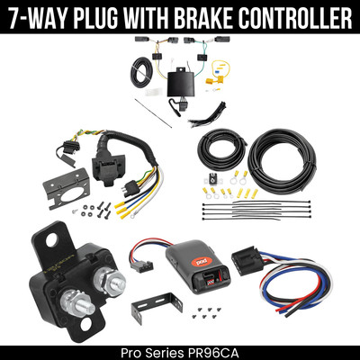 Pro Series 7-Way Trailer Wiring Harness + Brake Control For 22-25 Ford Maverick