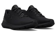 UNDER ARMOUR-New-Men's Black/Black Surge 3 Running Shoes-3024883-002-Size 10