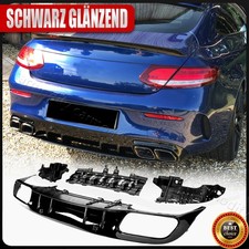 Glanz Schwarz Heckdiffusor Diffusor Heckspoiler Für Mercedes Benz C205 C63 AMG