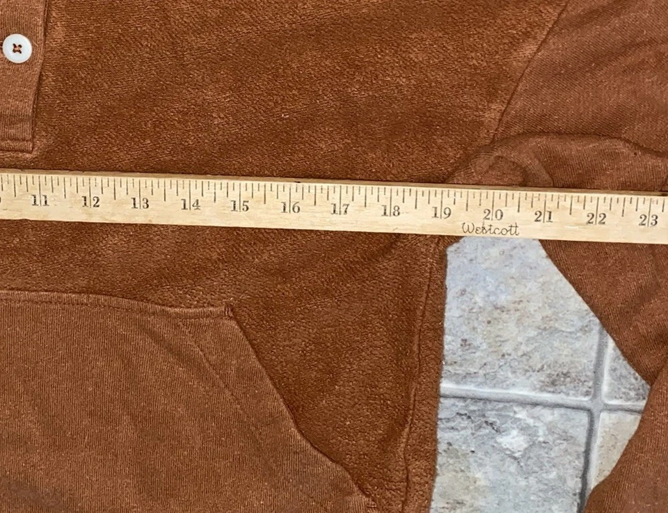 REI Cooperativo Wallace Lake Vellón Mujer XS Óxido Henley Cáñamo Terry Polar Crop Foto 4 de 4