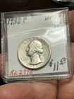 1932 P Washington Quarter 90% Silver US XF/AU COIN + Bonus 1932 Wheat Cent