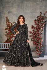 New Pakistani Anarkali Gown With Net Dupatta Wedding Festive For Women