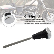 0710-0153 Oil Dipstick Tank Cap Plug For FXD Dyna 2006-2017 Silver