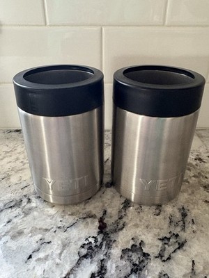 Two Count - Yeti Colster Rambler 12oz Can Koozies Stainless Steel.