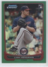 2012 Bowman Chrome Rack Pack Green Refractor Liam Hendriks #39 0a1