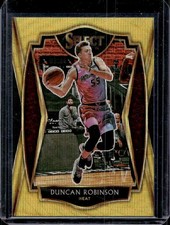 Duncan Robinson 2020-21 Panini Select #154 Gold Wave Prizm