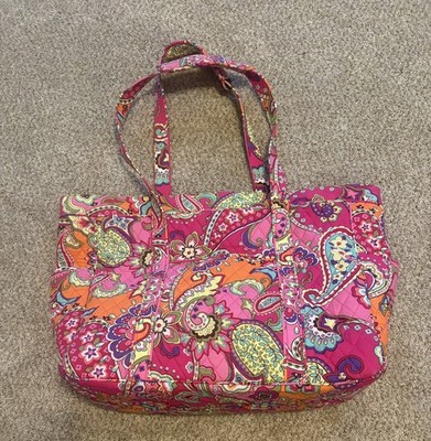 Vera Bradley Retired Pink Swirls XL weekender tote.  Excellent Condition 