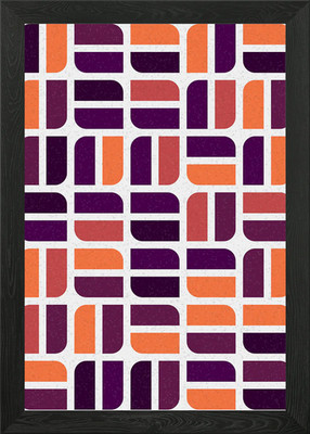 Geometrisches Muster NZ gerahmtes Wandbild Poster Leinwanddruck Bild