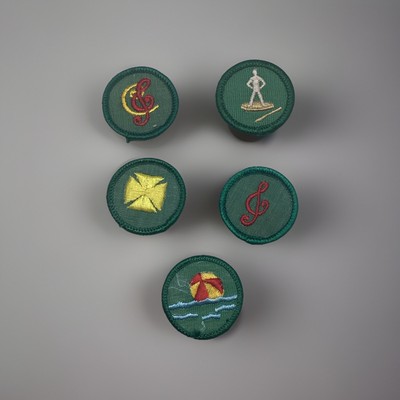 Girl Scout Merit Badges Vintage 60 -70 s Era  Set Of 5