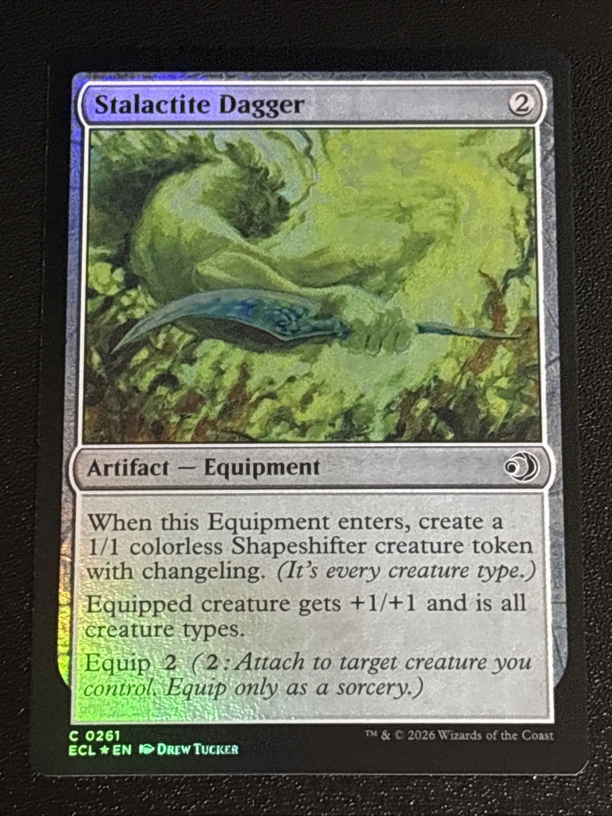 MTG Lorwyn Eclipsed Stalactite Dagger Foil 0261 NM