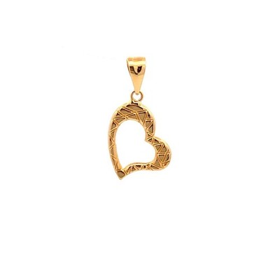 18K Saudi Gold Anhänger Herz klein edler Schmuck echt edler Schmuck Geschenk