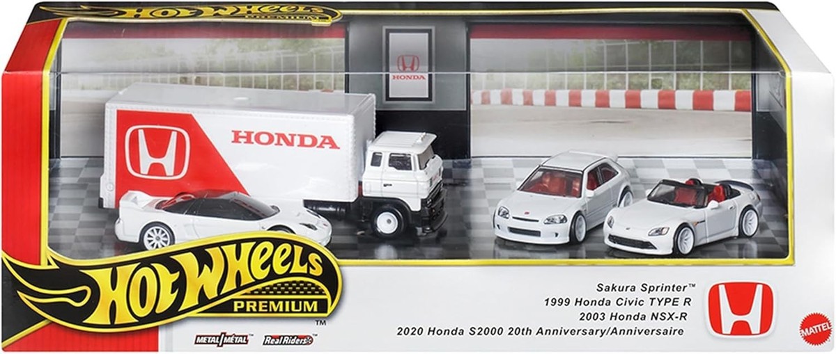 日本未発売　ホットウィール　プレミアム　ホンダ タイプR ヘリテージ　セット Hot Wheels Premium Collector's Set Assortment - Honda Type-R