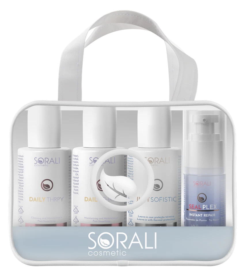 Kit de viaje Sorali - Mini set de cuidado capilar con champú y acondicionador de terapia diaria, Foto 4 de 4