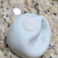 White Gel Squeeze Ball Stress Reliever Squishy Toy, Squeezable 3 in