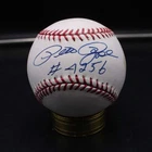 Pete Rose Signed Rawlings OML Baseball Auto Autograph Inscribed #4256 ZJ22534