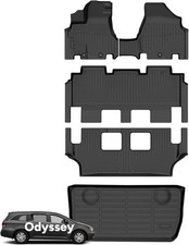 Wayhigh  Floor Mats  Cargo Liner for Honda Odyssey 2011-2017 All Weather TPE