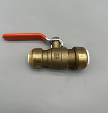 1 Pack XFITTING 3/4" Push Fit Ball Valve With Drain Full Port, Lead Free Brass