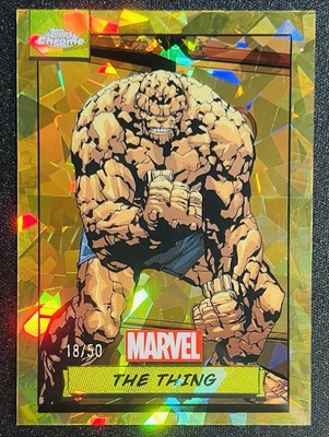 Topps Chrome Marvel Sapphire The Thing 18/50