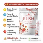 Bravenly Global Tropical Strawberry Rush 28 Serving Sticks Clean Energy New