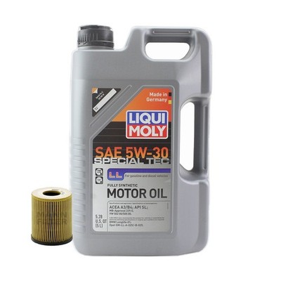 5L Liqui Moly Special Tec LL 5W-30 Mann Oil Change Kit for Mini Cooper L4 1.6L