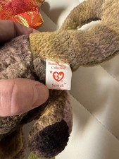 VINTAGE TY Beanie Baby SCORCH the Dragon 7" RARE TAG ERRORS 1998 Red Star 