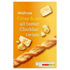 All Butter Savoury Cheddar Cheese Twists Waitrose 125g (2er Pack)