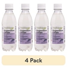 Freskaro Magnesium Citrate Oral Solution 10 oz, Grape Flavor 4 pack 