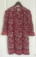 LOFT OULET PETITE FLORAL WINE RED WOMENS DRESS SIZE XXSP - Q46