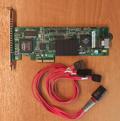 AMCC 3ware Raid Controller 9650SE-4LPML incl. Kabel SFF8067 auf 4x SATA