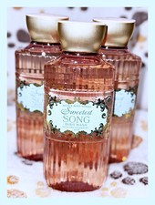 Bath  Body Works Sweetest Song 10 fl oz Shower Gel Body Wash with Aloe B5 x3