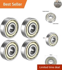 6200ZZ Ball Bearing 10mm x 30mm x 9mm Double Shielded Pack of 4