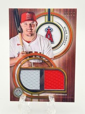 2025 Topps Tribute - Mike Trout - Dual Game Used Jersey Relic Red #’d /75