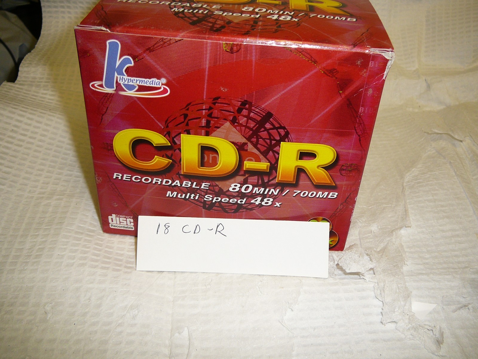 Hypermedia 18 Pack CD-R Recordable 80min/700MB Multi speed 48x New