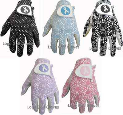 5 feinste Band Logo Cabretta Leder Golfhandschuhe 4 Damen XS Small Medium Large