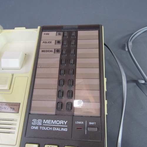 Vintage GE 32 Memory One Touch Dialing Telephone General Electric 2-9285B Phone - Zdjęcie 4 z 8