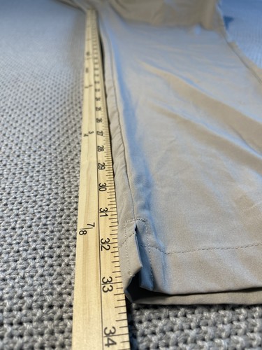 ETONIC Men's Lightweight Casual Golf Pants Size 40/34 Light Tan Comfort - Picture 12 of 13
