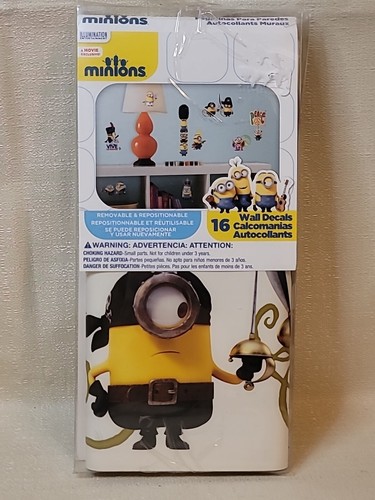 Minions Movie Peel&Stick Wall Decal Stickers 16 Count Removable Repositionable - Picture 5 of 23
