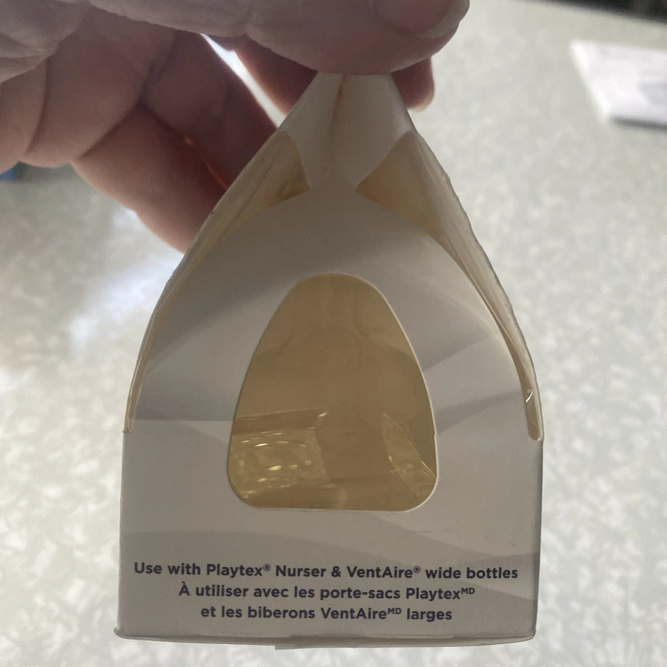 Playtex NaturaLatch Nipple Medium Flow 2-Count Baby Bottle Like Mom New - Image 3 of 4