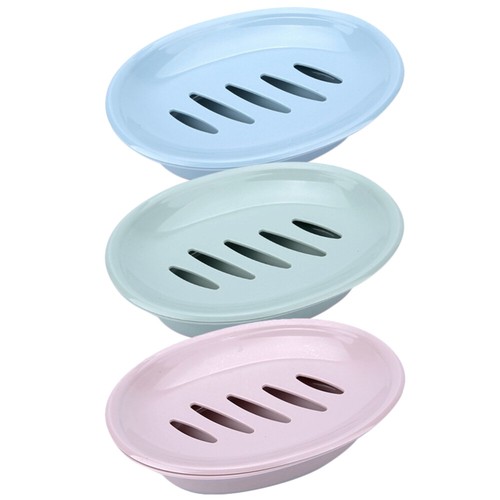 3 Pcs Soap Storage Box Drain Draining Container Decorative Holder Kitchen Tray