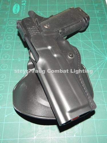 Safariland 5198-850-412 LH Paddle Belt Holster STI 5" 2011 FULL Dust Cover IDPA - Picture 2 of 11