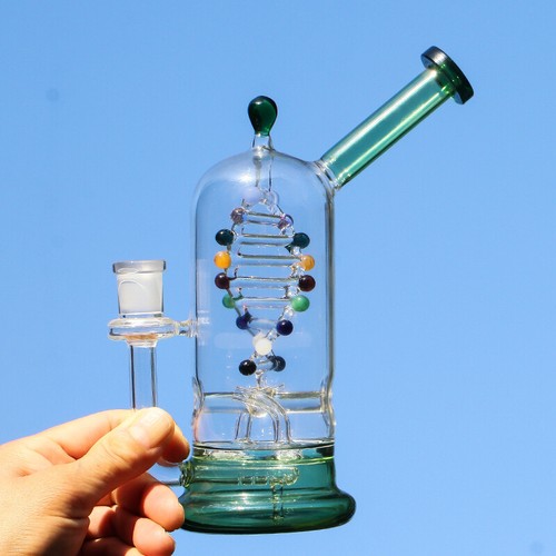 8,6 Zoll Creative DNA Gen Glas Bong drehbar Tornado Bubbbler Wasserpfeife Rauchpfeife - Bild 2 von 11
