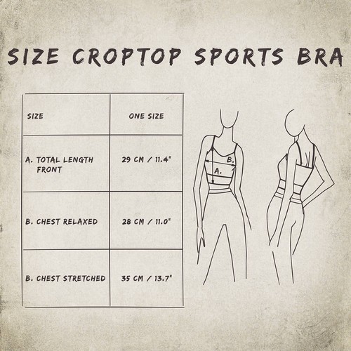 Sports Bra Crop Top Batik Birch verschiedene Farben Boho Psy Goa Yoga Hippie - Picture 36 of 48