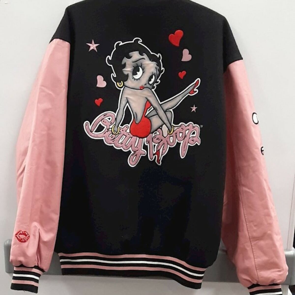 Rare vintage betty boop jeff hamilton leather jacket pink Rare vintage betty boop jeff hamilton leather jacket pink