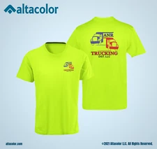 Custom T-Shirt FRONT & BACK Personalized Print Customized w/Photo,Text,Logo