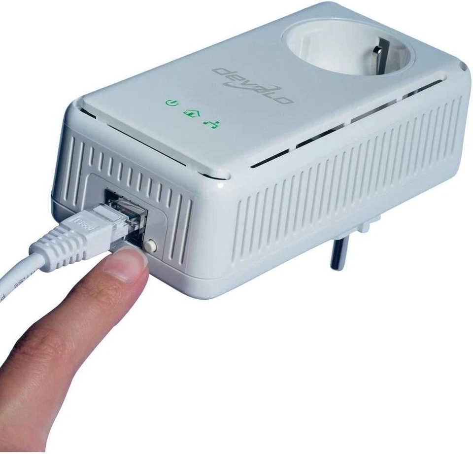 Devolo dLAN 200 AVplus Einzeladapter (Netzwerk aus der Steckdose) weiß Powerline - Bild 2 von 2