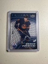 Dylan Holloway 2022-23 UD Trilogy Rookie Premieres Retro Plexiglass RC /99