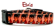 Elvis dog collar handmade adjustable buckle collar 1" or 5/8" wide or leash