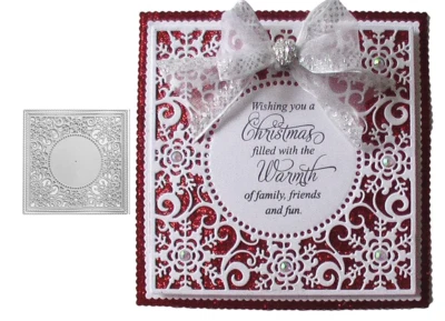 Snowflake Frame Metal Cutting Dies Stencil Scrapbooking Embossing Album Craft